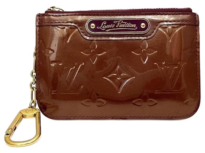 Louis Vuitton Pochette Clés Brown Patent leather  ref.1190597
