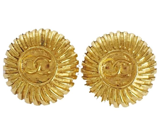Chanel Dourado Banhado a ouro  ref.1190599