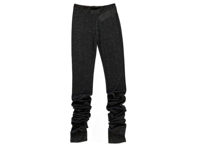 Maison Martin Margiela Pants, leggings Black Polyester Viscose  ref.1190623