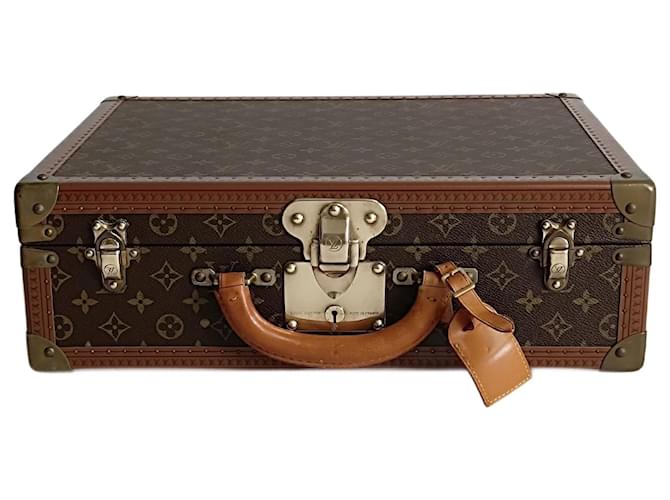 Louis Vuitton borsa vintage Cotteville 45 in tela monogram Brown Cloth  ref.1190699