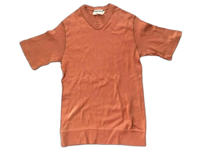 Vintage Sonia Rykiel T-Shirt Kamel Baumwolle  ref.1190837