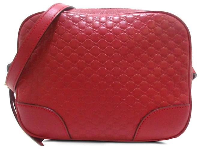 Gucci Red Microguccissima Bree Crossbody Bag Leather Pony-style calfskin  ref.1190859
