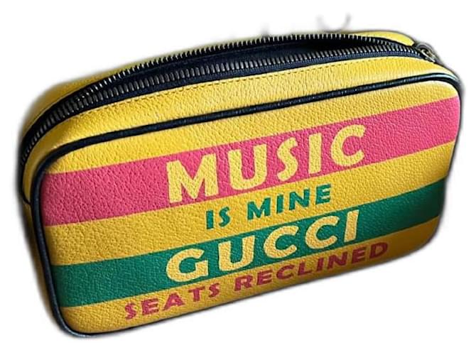 Gucci Music is Mine limited Yellow Leather  ref.1190927