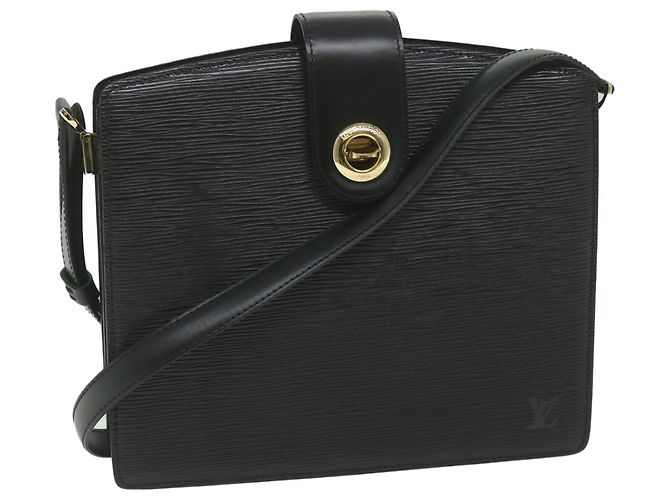 LOUIS VUITTON Borsa a spalla Epi Capuchin Nera M52342 LV Auth ep2696 Nero