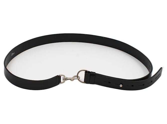 Dior Belts Black Silver hardware Leather Metal  ref.1191072