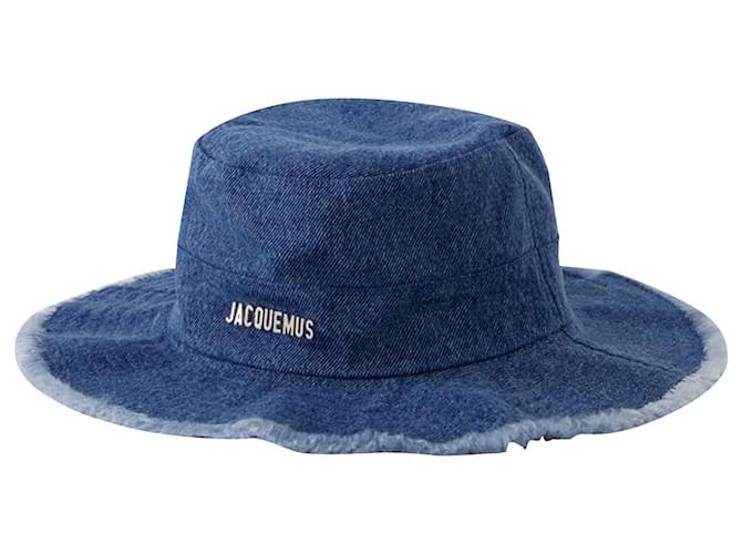 Le Bob Artichaut Bucket Hat - Jacquemus - Cotton - Blue Denim  ref.1191077