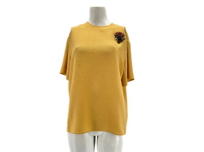 Rochas Strickwaren T.International S Baumwolle Gelb