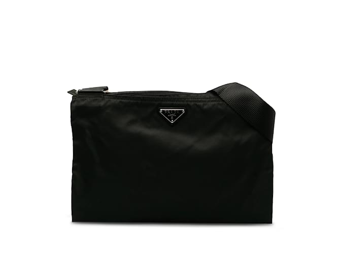 Black Prada Tessuto Crossbody Bag Cloth  ref.1191448