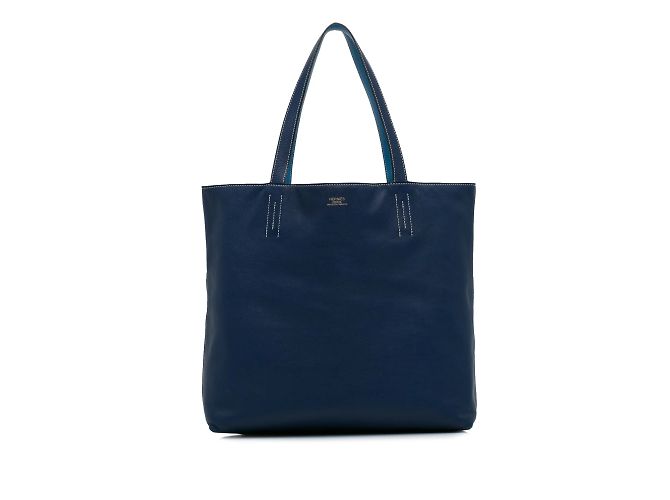 Double sens Hermès Blu Hermes foderato Sens 36 Tote bag