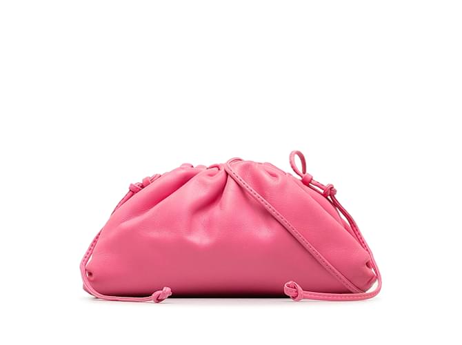 Pink Bottega Veneta The Mini Pouch Crossbody Bag Leather  ref.1191467
