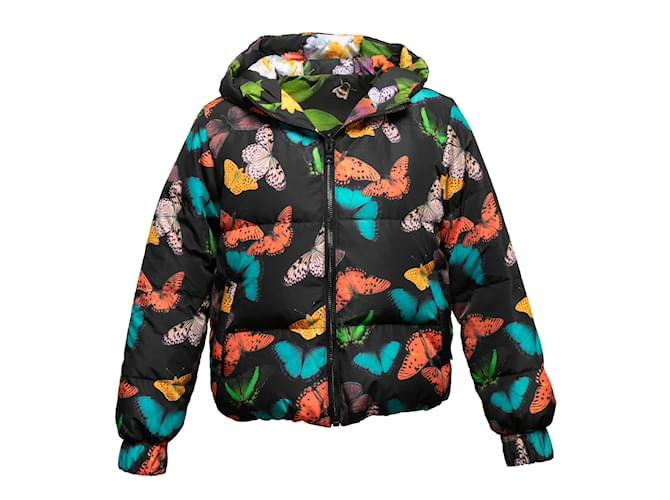 Multicolor Alice + Olivia Reversible Printed Hooded Puffer Jacket Size US S Multiple colors Synthetic  ref.1191504