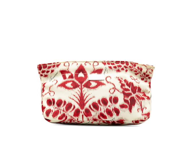 White Gucci Printed Nylon Pouch Synthetic  ref.1191660