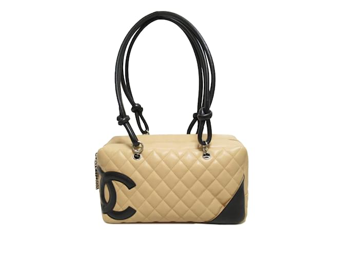 Tan Chanel Cambon Ligne Shoulder Bag Camel Leather  ref.1191664