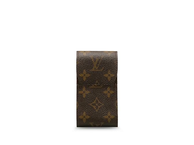 Cigarreira com monograma Louis Vuitton marrom Lona  ref.1191680