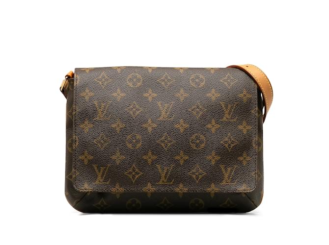 Brown Louis Vuitton Monogram Musette Tango Short Strap Shoulder Bag Leather  ref.1191702