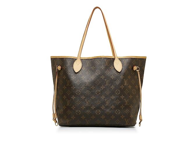 Brown Louis Vuitton Monogram Neverfull GM Tote Bag Leather  ref.1191779
