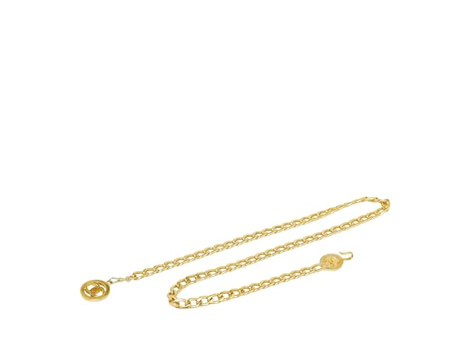 Cinto de elo de corrente Chanel CC dourado Metal  ref.1191793