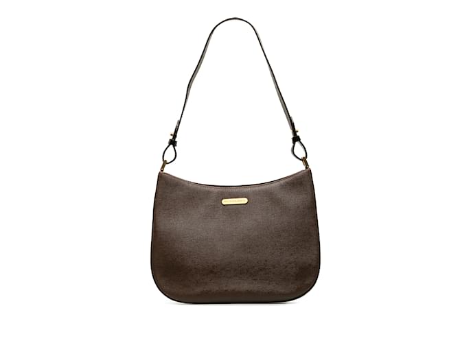 Brown Burberry Leather Shoulder Bag  ref.1191801