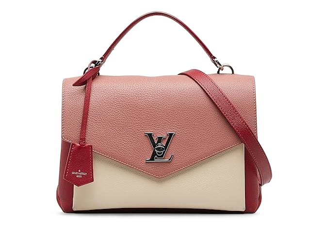 Twist Bolso satchel con asa MyLockMe de Louis Vuitton rosa Cuero  ref.1191843