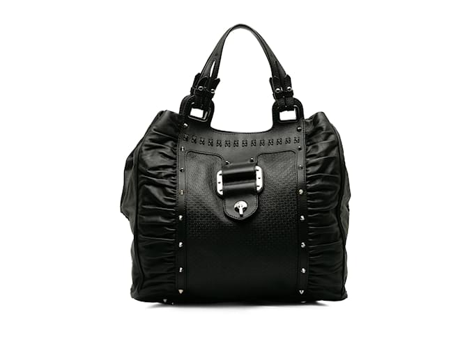 Black Versace Leather Tote Bag  ref.1191855
