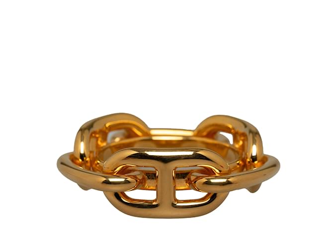 Ring Hermès Bague Hermes Regate Foulard Or Or jaune Doré  ref.1191857