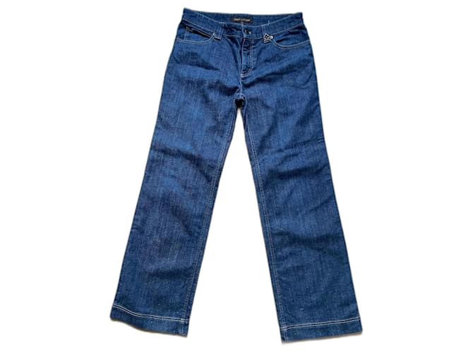 Louis Vuitton jeans Coton Bleu  ref.1191895