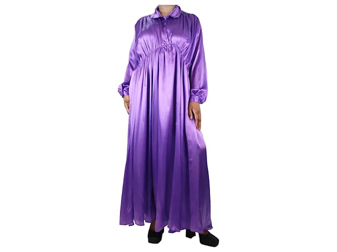 Forte Forte Purple silk satin dress - size UK 12  ref.1191904
