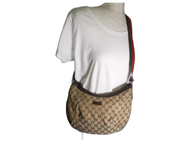 Gucci Handbags Brown Cloth  ref.1191924