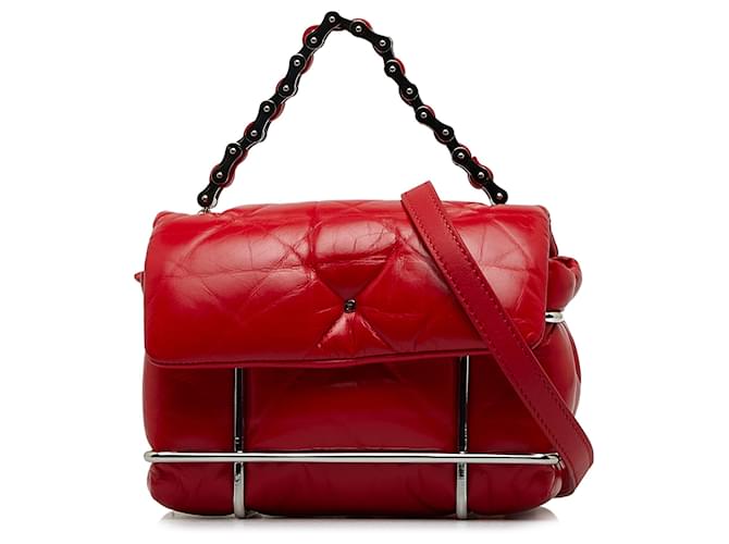 Bolso satchel rojo con halo de Alexander Wang Roja Cuero Becerro  ref.1191970