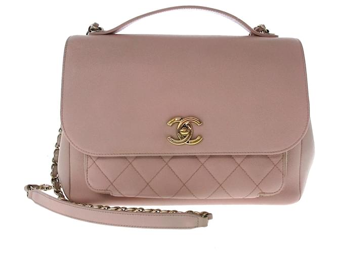 Chanel Business Affinity Bege Couro  ref.1192280