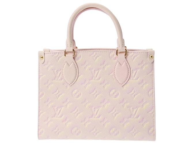Louis Vuitton OntheGo Pink Leder  ref.1192283