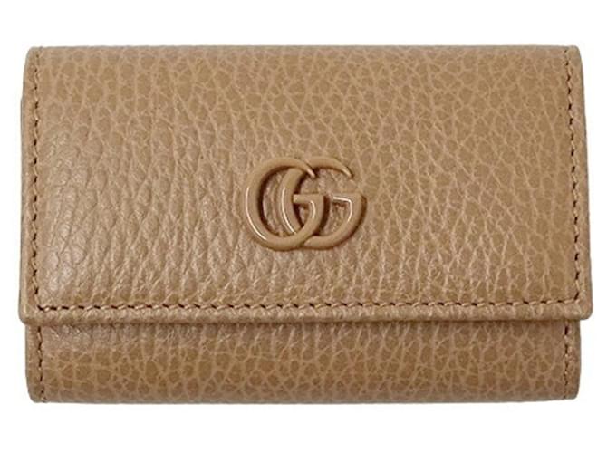 Gucci GG Marmont Bege Couro  ref.1192367