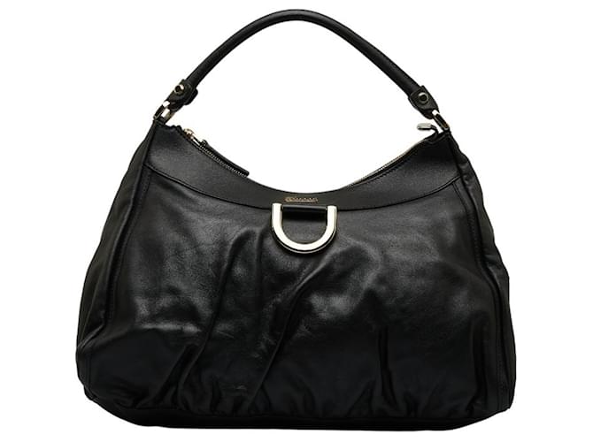Gucci Abbey Black Leather  ref.1192486