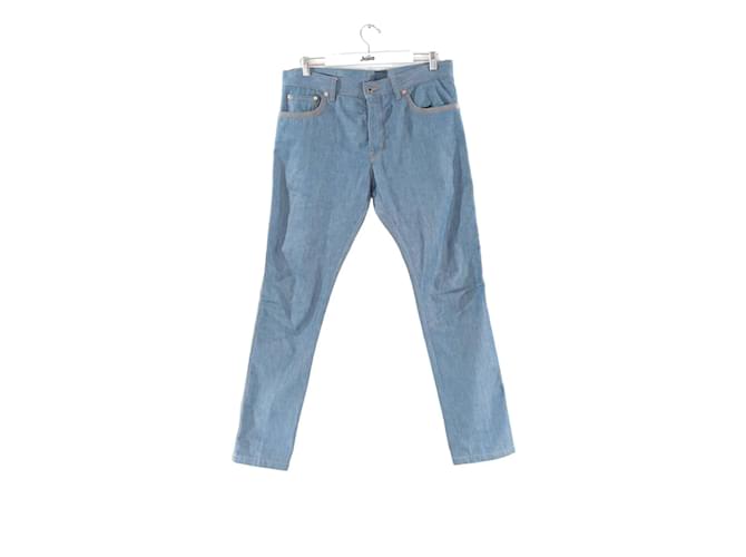 Valentino Gerade Jeans aus Baumwolle Blau  ref.1192515