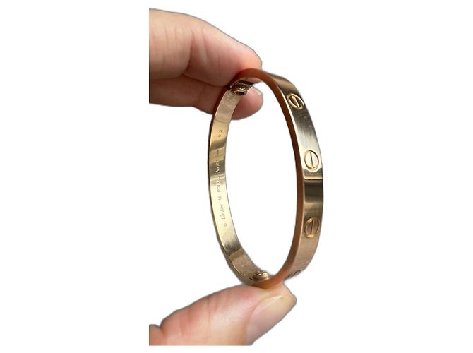 Pulsera Cartier Love de oro rosa Dorado