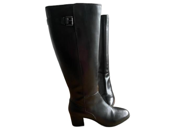 Geox Boots Black Leather  ref.1192626