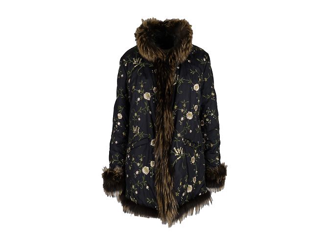 Ermanno Scervino Jaqueta Scervino Bordada com Pele Multicor