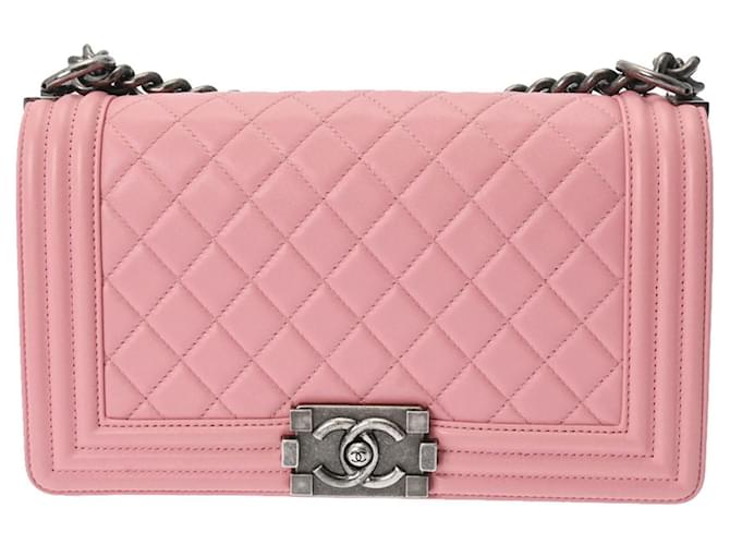 Chanel Boy Pink Leather  ref.1193058