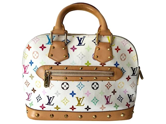 Le sac à main Alma de Louis Vuitton Fourrure Multicolore  ref.1193094