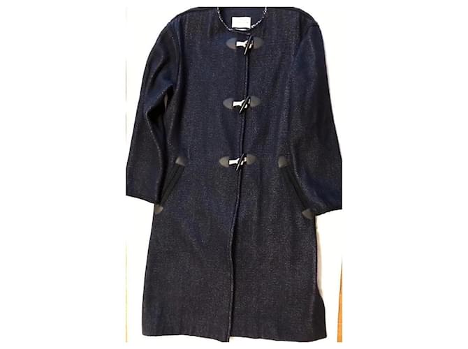 Isabel Marant Etoile Coats, Outerwear Navy blue Wool  ref.1193158
