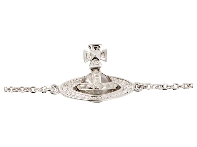 Bracelet Pina Bas Relief - Vivienne Westwood - Laiton - Argent Métal Gris  ref.1193211