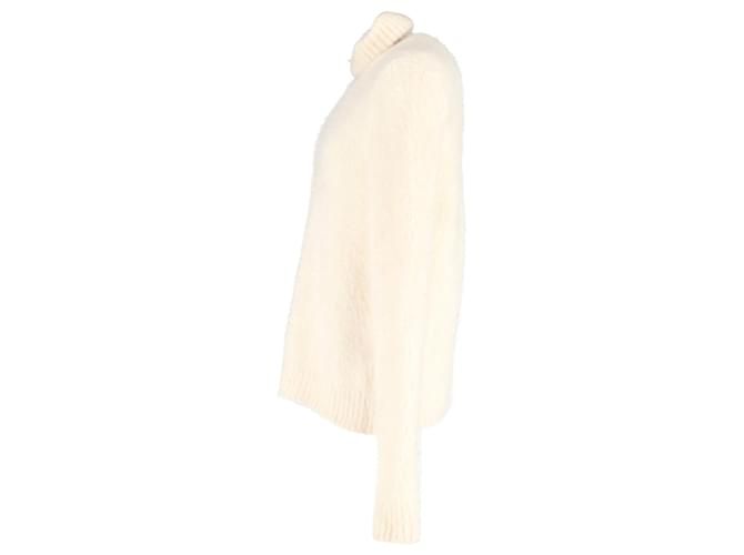 Maglione dolcevita sfumato Saint Laurent in lana color crema Bianco Crudo  ref.1193214