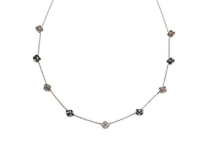 & Other Stories 18K Floral Necklace Silvery Metal  ref.1193235