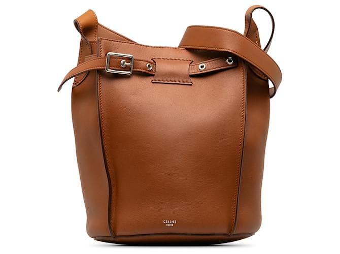 Céline Celine Brown Big Bag Bucket Leather Pony-style calfskin  ref.1193347