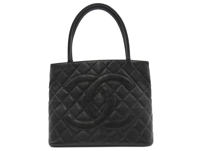 Chanel Black Caviar Medallion Tote Leather  ref.1193389