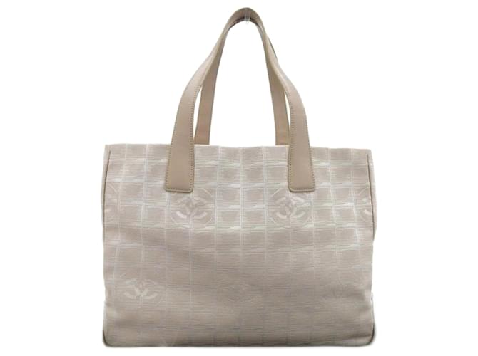 Chanel Nuova linea di viaggio Tote MM in ottime condizioni Beige Tela  ref.1193430