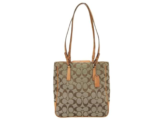 Coach Bolsa de ombro de lona exclusiva  6090.0 Marrom  ref.1193457