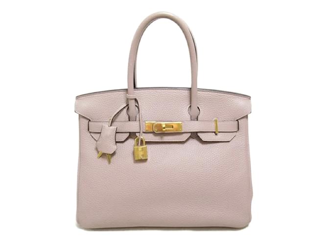 Hermès Clemence Birkin 30 Pink Leather  ref.1193524