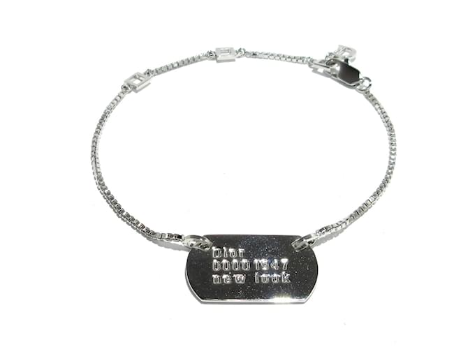 Dior-Frottee-Handtuch Silber Metall  ref.1193557