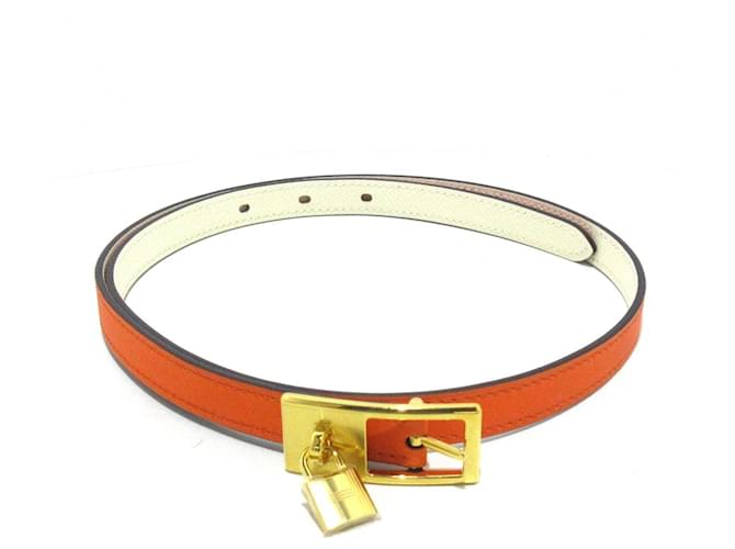 Hermès Hermes Orange Leather  ref.1193585